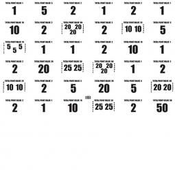 Game Target 36 Up Front Back Lead Hot Score - 10 Pack - Guns and Rosas